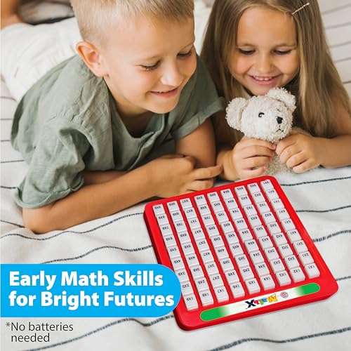 Small World Toys Multiplication Board Game, Push Button Multiplication Machine for Kids 3+, Kindergarten Math Learning & Education Toys, Math Game for Home School Classroom, Gifts for Kids 6
