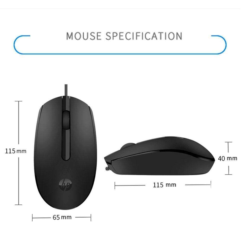 Wired USB Mouse with 3 Handy Buttons, Fast-Moving Scroll Wheel and Optical Sensor Works on Most Surfaces (Black) 4