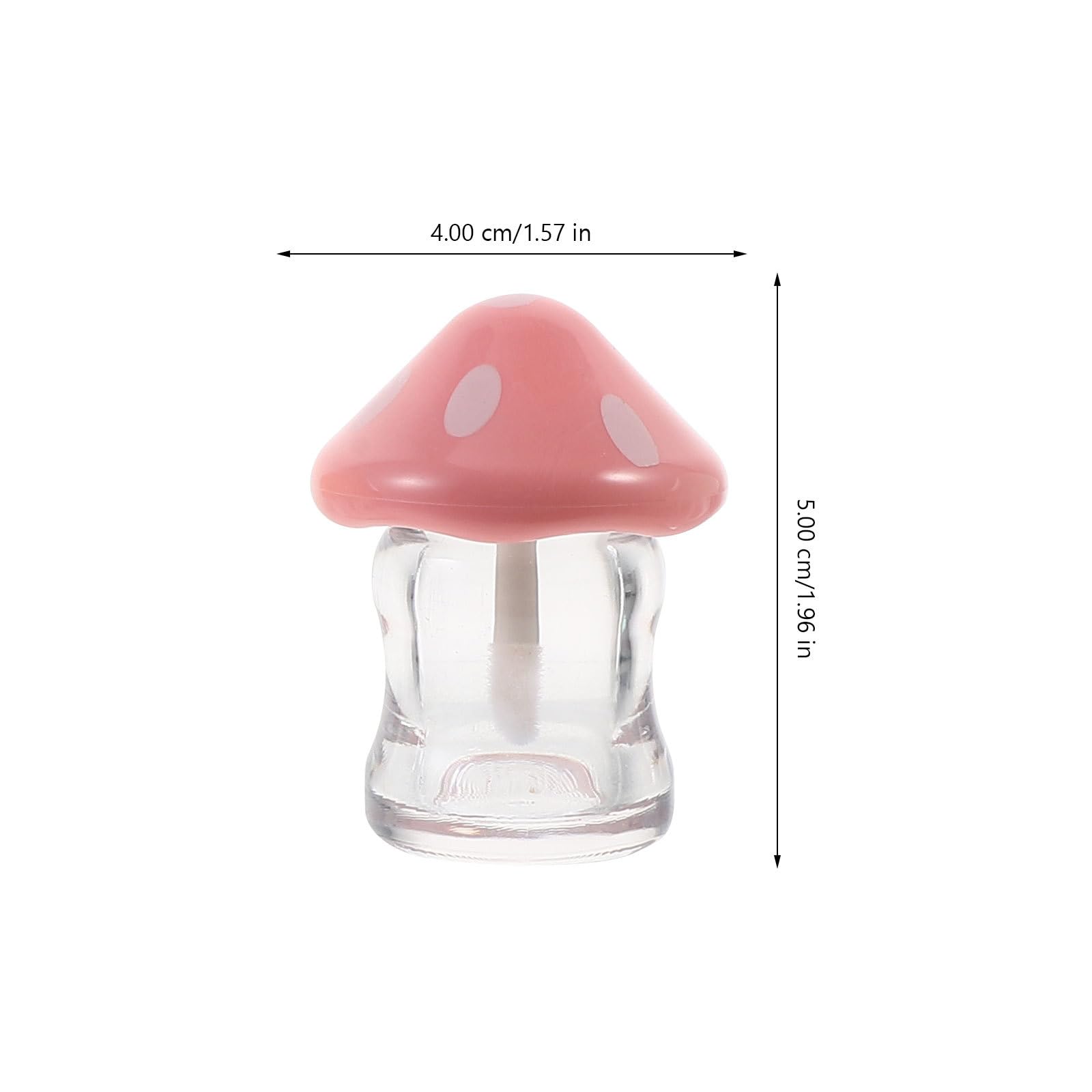 NOLITOY 10 Pieces Clear Lip Gloss Tubes 1.97 Inch Mushroom Shape Plastic Lip Gloss Containers Mini Empty Tube for DIY Cosmetics Women Girls(Mix Color) 5
