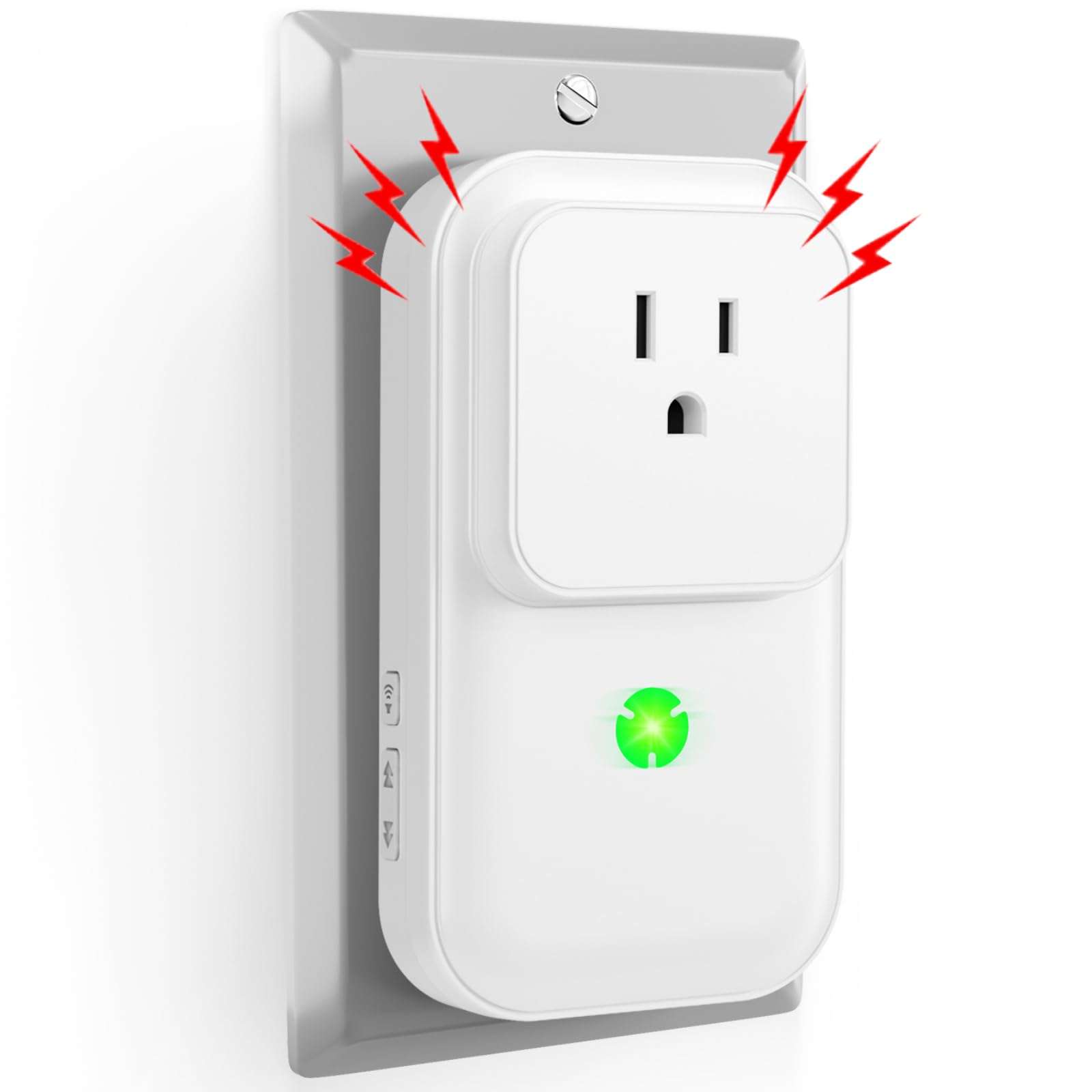 Power Failure Alarm White with 2 Sockets WiFi Power Failure Alarm Black 3