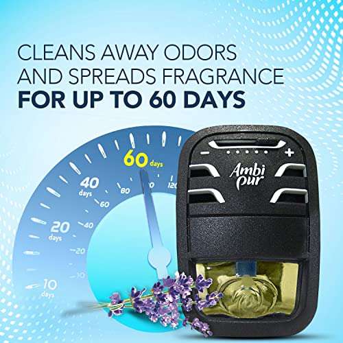 Ambi Pur Car Air Freshener Refill, Aerosol,Lavender Spa, 7. 5 Ml, Pack of 1 5