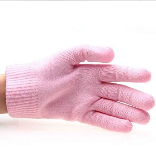 ZINZA Moisturizing Gel Gloves Beauty Personal Care Spa Whitening Treatment Exfoliating Soft Reusable Hand Mask Feet Care Silicone Glove, Multi 5