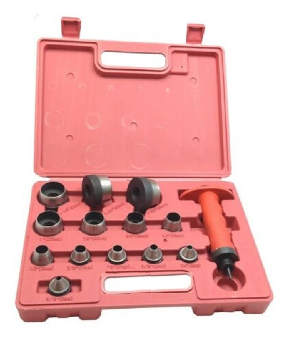 NEW Hollow Punch Set 13 in 1 Heavy Duty Gaskets Leather Rubber Hole,Jikkolumlukka