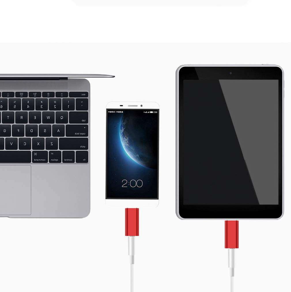 Josi Minea x2 Pcs USB 3.1 Type C Male [ USB-C ] to 3.5mm Female Audio Adapter Headset Headphone Extender for Samsung Galaxy S10, S9 & S8; S10, S9 & S8 Plus, Note 8 & 9, New Apple MacBook [ 2 Pack ] 4