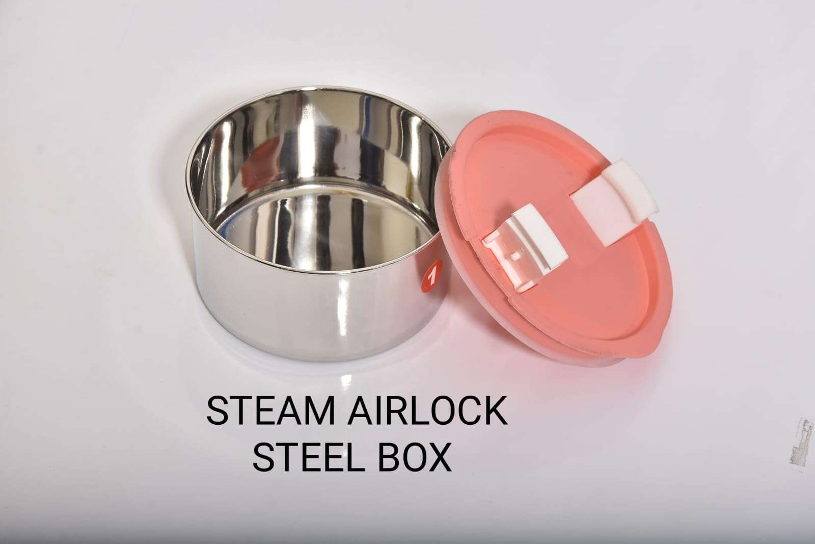 Office Lunch Box I Steam Airlock Steel Tiffin Box I Height 2.25 Inches I Width 4.25 Inches 5