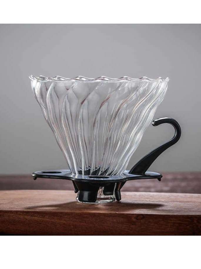 Brewalsa Coffee Glass Dripper 01 & 02 Size – Pour Over Coffee Maker Cone, Heat Resistant Manual Brewer 6