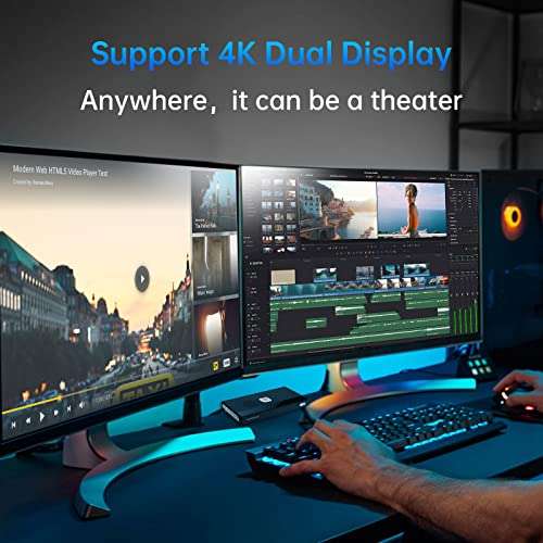 MOREFINE M6 Mini PC Intel 11th Gen N6000 (up to 3.3GHz) Windows 11 Pro, Mini Computers 16GB LPDDR4 RAM/512G M.2 NVME SSD, Micro PC Support WiFi6/ AX201/BT5.2/2.5G Network Port 3