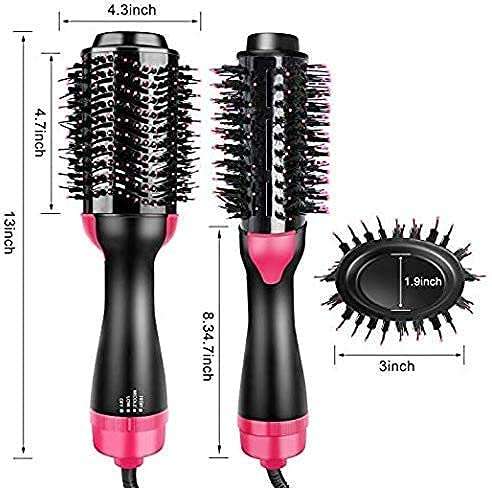 NESTIC Sonpal HS Enterprise 1000 Watts One Step Hair Dryer and Volumizer, Hot Air Brush, 3 in1 Styling Brush Styler, Negative Ion Hair Straightener Curler Brush for All Hairstyle | Black 3