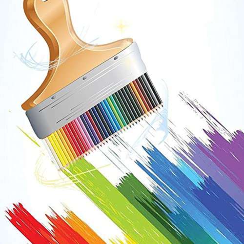 CALANDIS Multi Color Oily Color Pencil Drawing Paint Sketch Pencil 72 Water Soluble 6