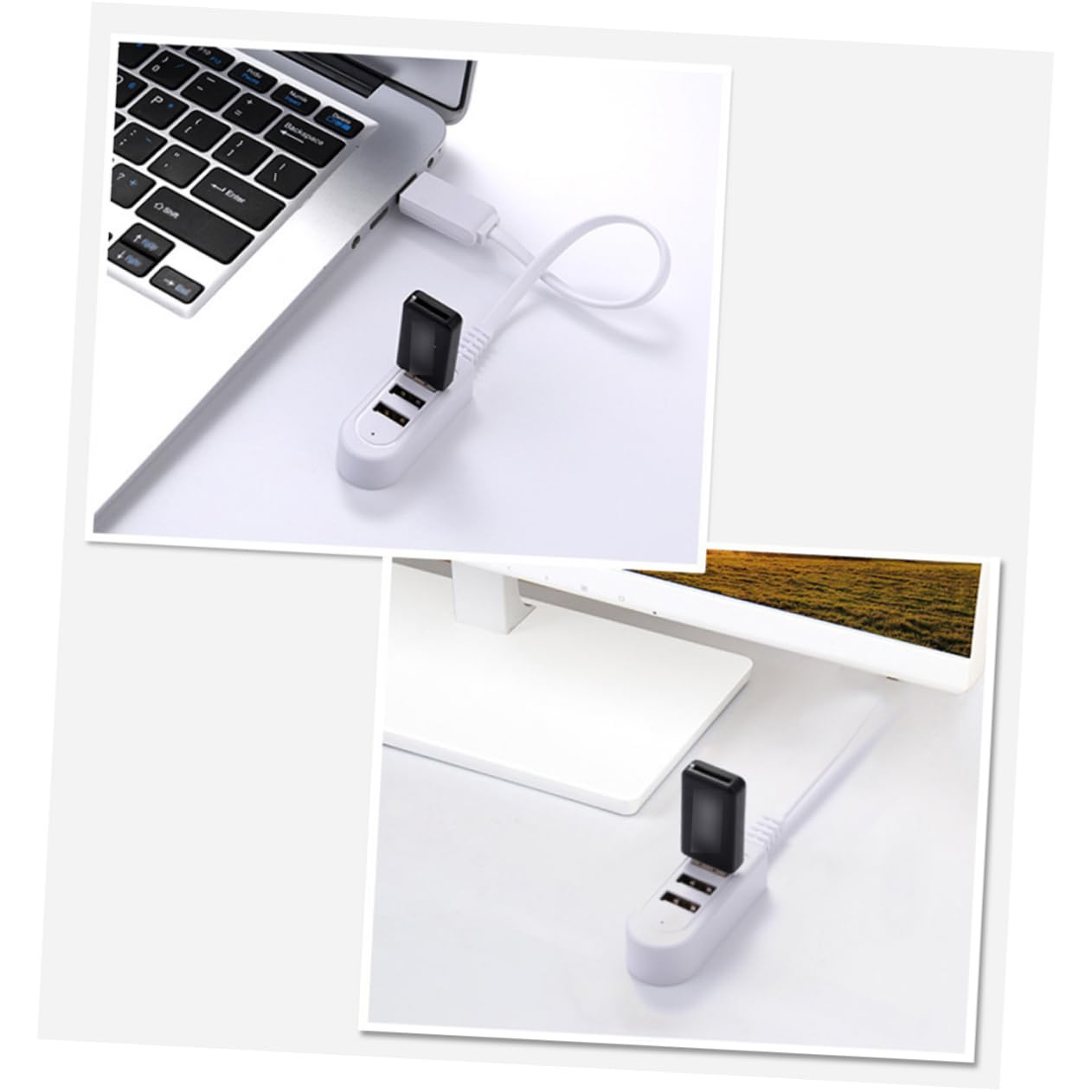 Angoily USB Extension Cable 3a USB Charger Mini Charger Hub Extension Cord Multifunction Converter Travel