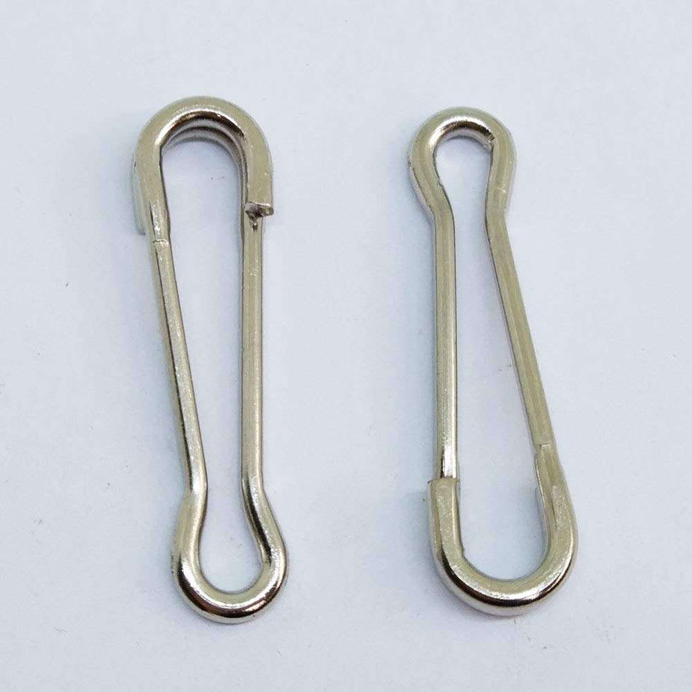 Fishing Hawaiian Snaps Swivels Sea Fish Bass Fishing Tackle Carp Fishing Equipment Pack of 100 pcs (4#-0.94"/72LB) 5