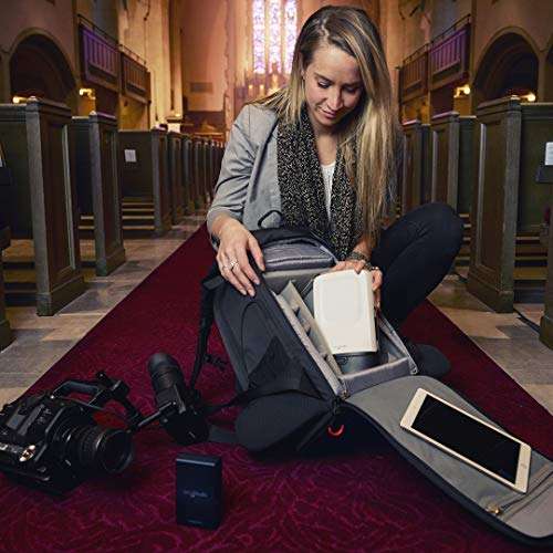 SlingStudio Backpack –Backpack with Padded Pockets for Equipment and Devices - Black 4