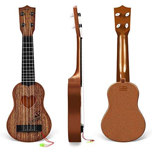 Hony Kids Toy Classical Ukulele Guitar Musical Instrument (Brown) 4