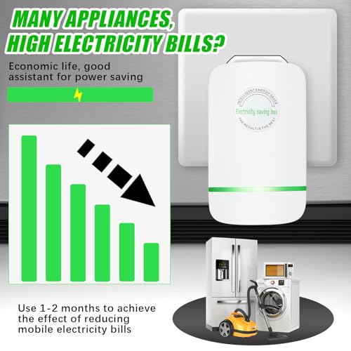 Copkim Stop Watt Energy Saving Device Electricity Saving Box Power Saver Efficiency Energy Saver Device for Home Office Market Electric Machine US Plug 90V-250V 30KW(6 Pcs) 4