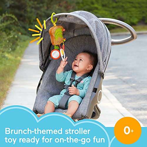 ​Fisher-Price Brunch & Go Avocado Toast Infant Stroller Toy with Teether for Babies from 3 Months and Up 2