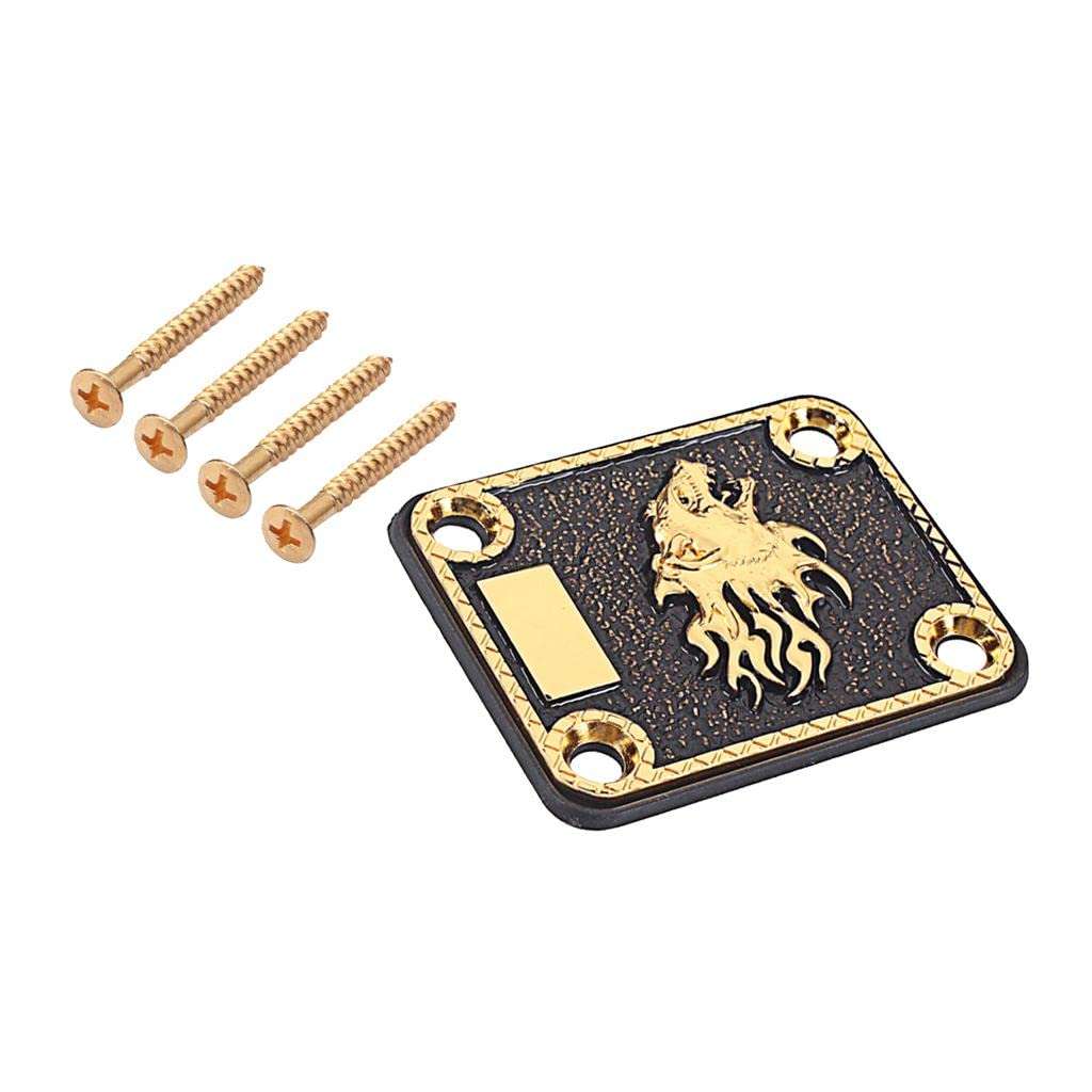 CALANDIS Guitar Neck Reinforcing Plate&Screws for Fender Strat Tele Electric Guitar Bass 6