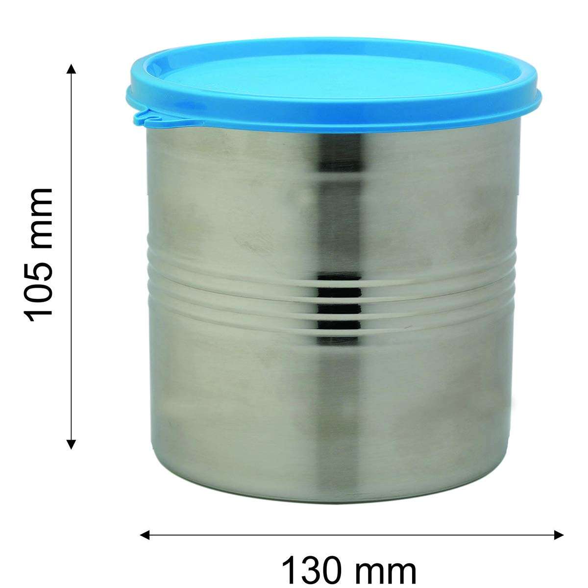 Signoraware Modular Steel Container Round 1000ml, Set of 1, Blue 3