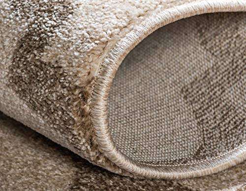 Unique Loom Trellis Collection Area Rug - Philadelphia (2' 7" x 8' Runner Beige and Light Brown/Beige) 6