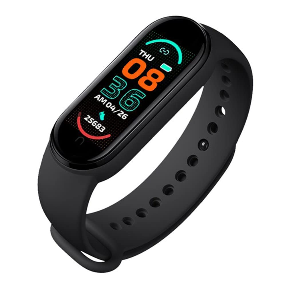 Texton M6 Smartband Bracelet - Sports Smart Band Wristband with Heart Rate Monitor and Multiple Activity Features, Suitable for Men and Women.
