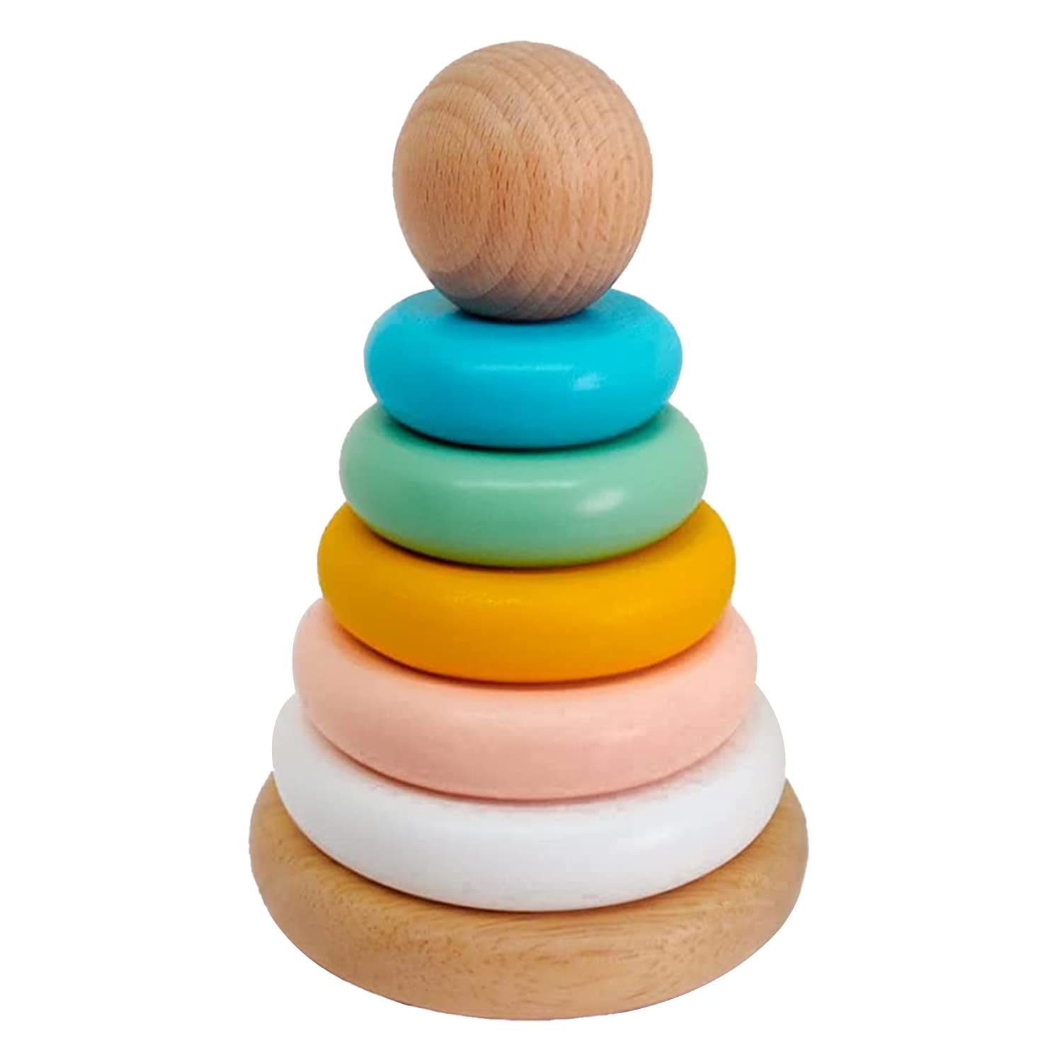 Loyora Wooden Stacking Toy for Baby, Infant & Kids ( Multicolor) 1
