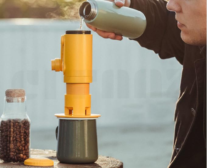 Citaaz Portable Espressor Maker andTravel Coffee Maker, Coffee Maker, Manual Coffee Machine for Motorhome, Ground Coffee Pod Coffee Maker, Portable Travel Coffee Machine 5