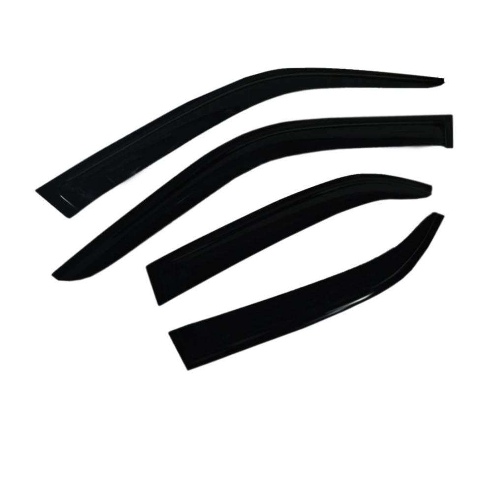 Oshotto Car Rain Wind Door Visor Side Window Deflector Compatible with Maruti Suzuki S-Cross (Set of 4), Black 2