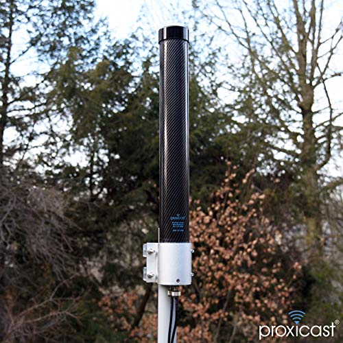 Proxicast Pro-Gain 4G / 5G MIMO Antenna - Wide-Band Omni-Directional for Cellular Modems & Routers on Verizon, ATT, T-Mobile, Telus, Bell Canada, Rogers, Movistar, Telcel, Claro (ANT-127-05M Carbon) 5