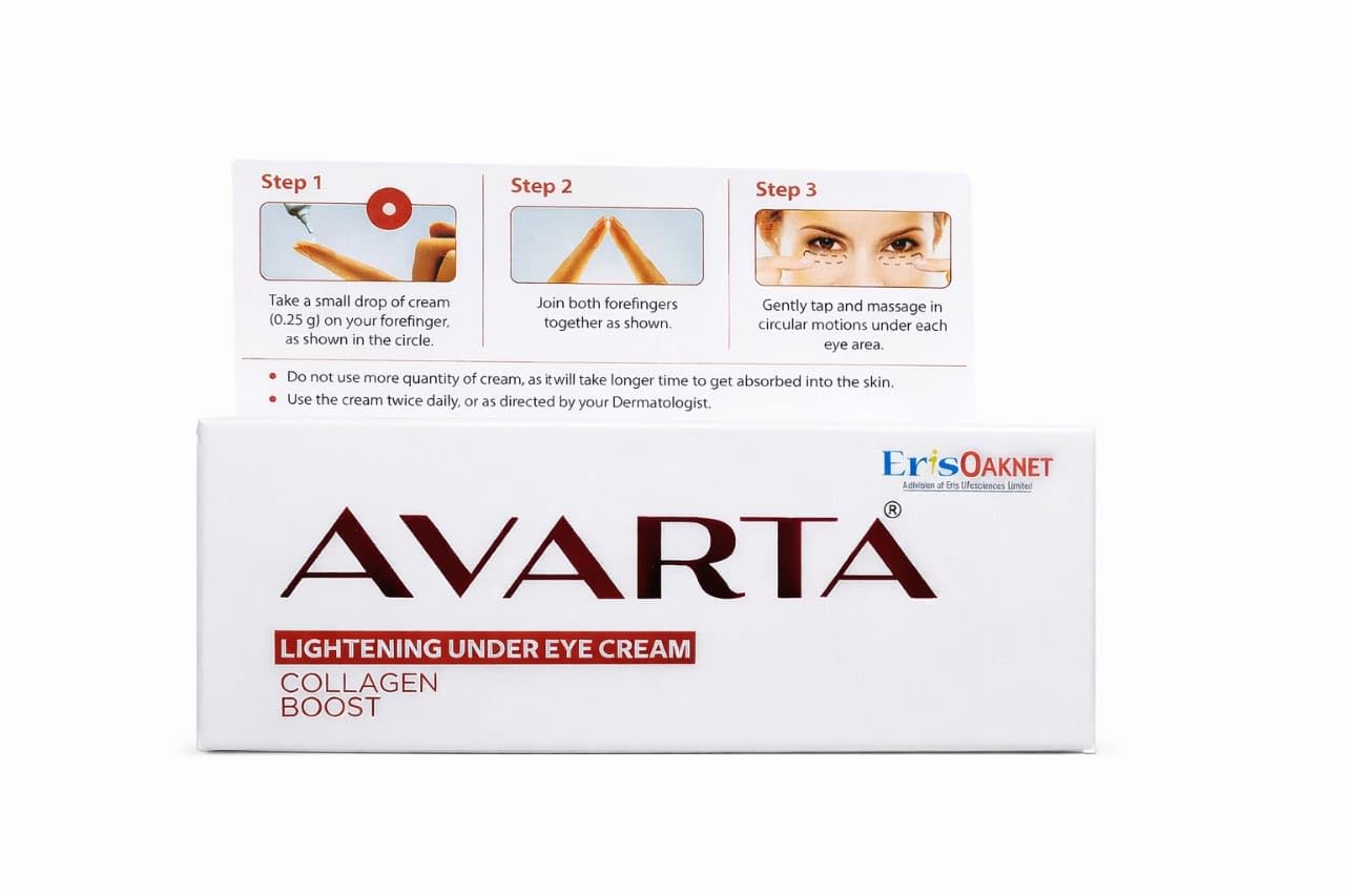 Riva Trends Avarta Under Eye Cream – Lightening & Refreshing Eye Care for Dark Circles | 10 g 1