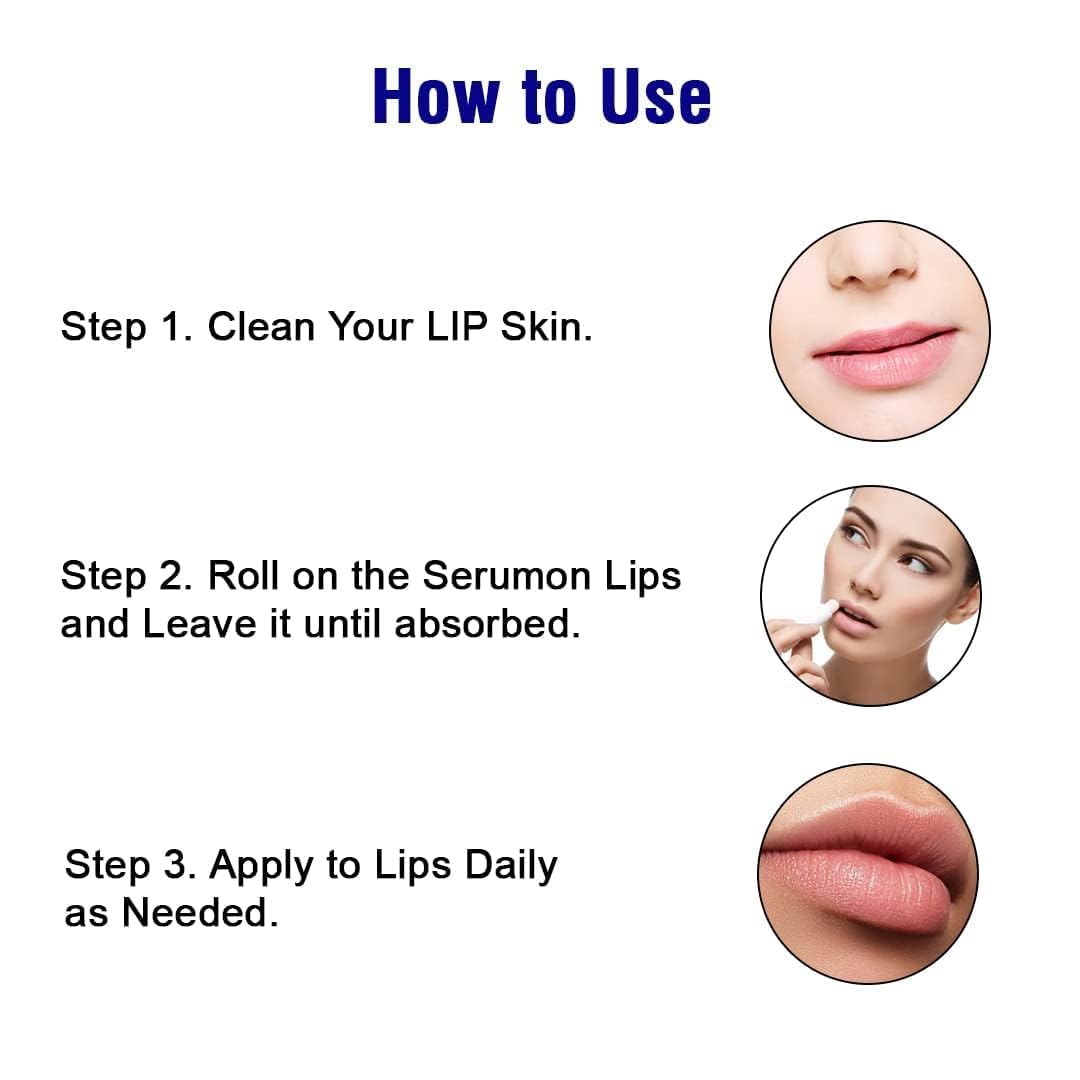 AMC Lip Lightening Lip Serum Roll On For Visibly Plumps The Dry and Dark LipsTo,PinkGlossy and Shiny, Enriched With Vitamin E, Orange Oil and Fragrance 10ml 4