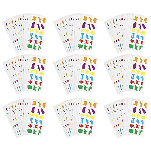 Colorations Familiar Stickers, 12 Sheet per Set. 12 Sets Included, Each Set Individually Packaged, Personalize & Decorate for Gifts, Arts & Craft Craft for Children, Kids Crafts for Home or Classroom