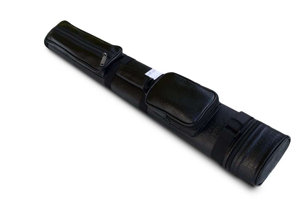 J&j 2x2 Gator Skin Black Hard Tube Billiard Pool Cue Stick Carrying Strap Case (2s2b) 3