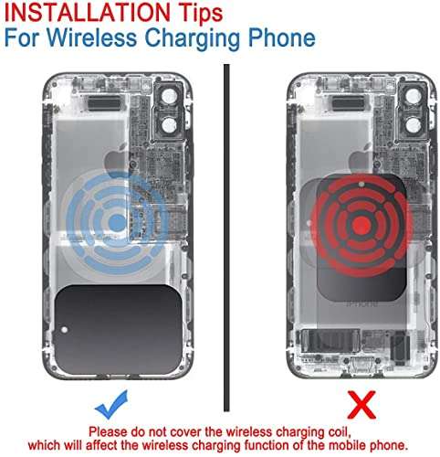 Yianerm Mount Metal Plates Replacement Kits with Adhensive for Magnetic Car Mount Phone Holder 4 Pack (2 Rectangle 2 Round) 5