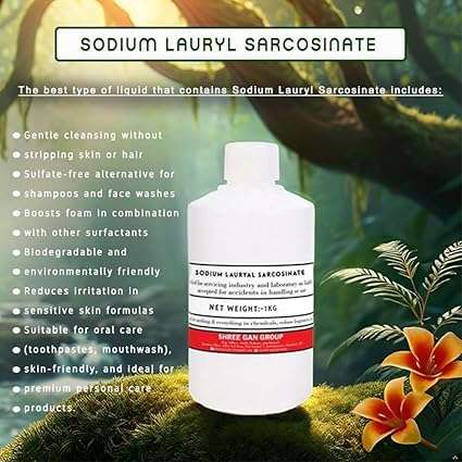 R-Tree Sodium Lauryl Sarcosinate- 250GM Natural Surfactant Liquid Mild Surfactant For baby care or sensitives skin & hair foaming and cleansing agent | shaving foam, toothpaste, & Hair, Skin & Body 5
