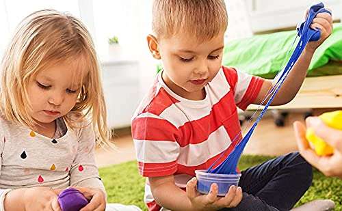 AMTRIX Multicolor Scented DIY Magic Toy Slimy Slime Clay Gel Jelly Putty Set kit Toy for Boys Girls Kids Slime(Pack of 12) 4