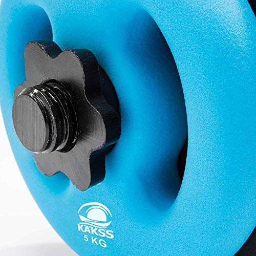 KAKSS NEOPHRANE Coated Weight Plates Adjustable Dumbbell Set (2kgX4pc) 5