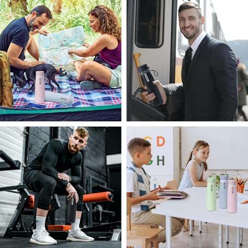 PHILIPS Filtered Water Bottle, Insulated Stainless Steel Water Purifier Bottle for Daily Life & Travel, BPA Free with GoZero Everyday Filter for Cleaner Tastier Tap Water, Keeps Cold, 18.6 oz Pink 4