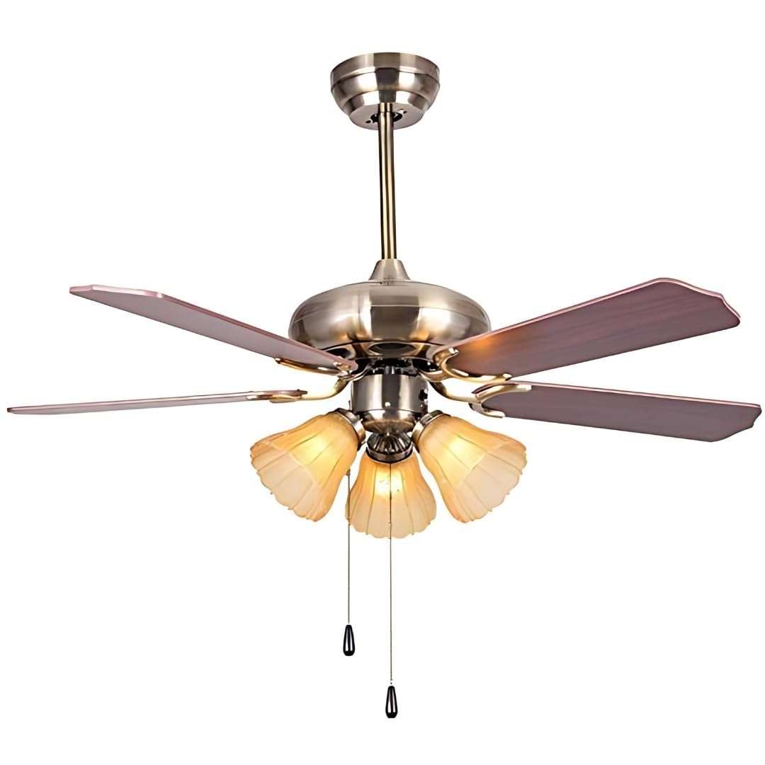 Hans Lighting Breeza Twilight 48-Inch Ceiling Fan with Night Light - 5 Wood Blades 1