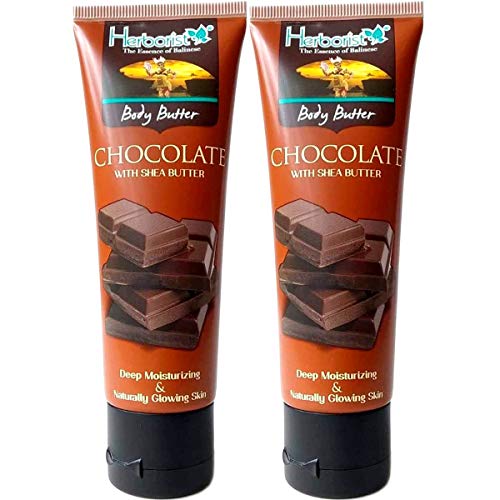 Herborist Body Butter Body Butter with Bali Sweet Scent, Shea Butter, 2.8 oz (80 g) x 2 Set, Chocolate Chocolate 1