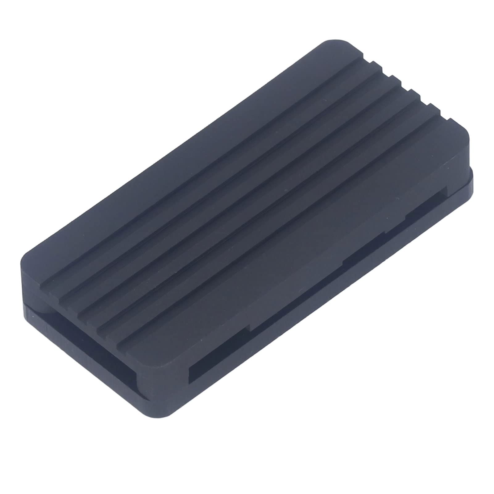 Tbest Single Board Computers,Aluminum Alloy Cooling Case Acrylic Bottom Shell Passive Cooling Enclosure for Raserry Pi Straight Pin Header (Bent pin Header) 4