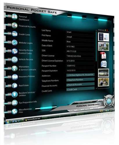 Black Box Innovations Personal Pocket Safe 1 GB USB 2.0 Flash Drive PPS8100 3