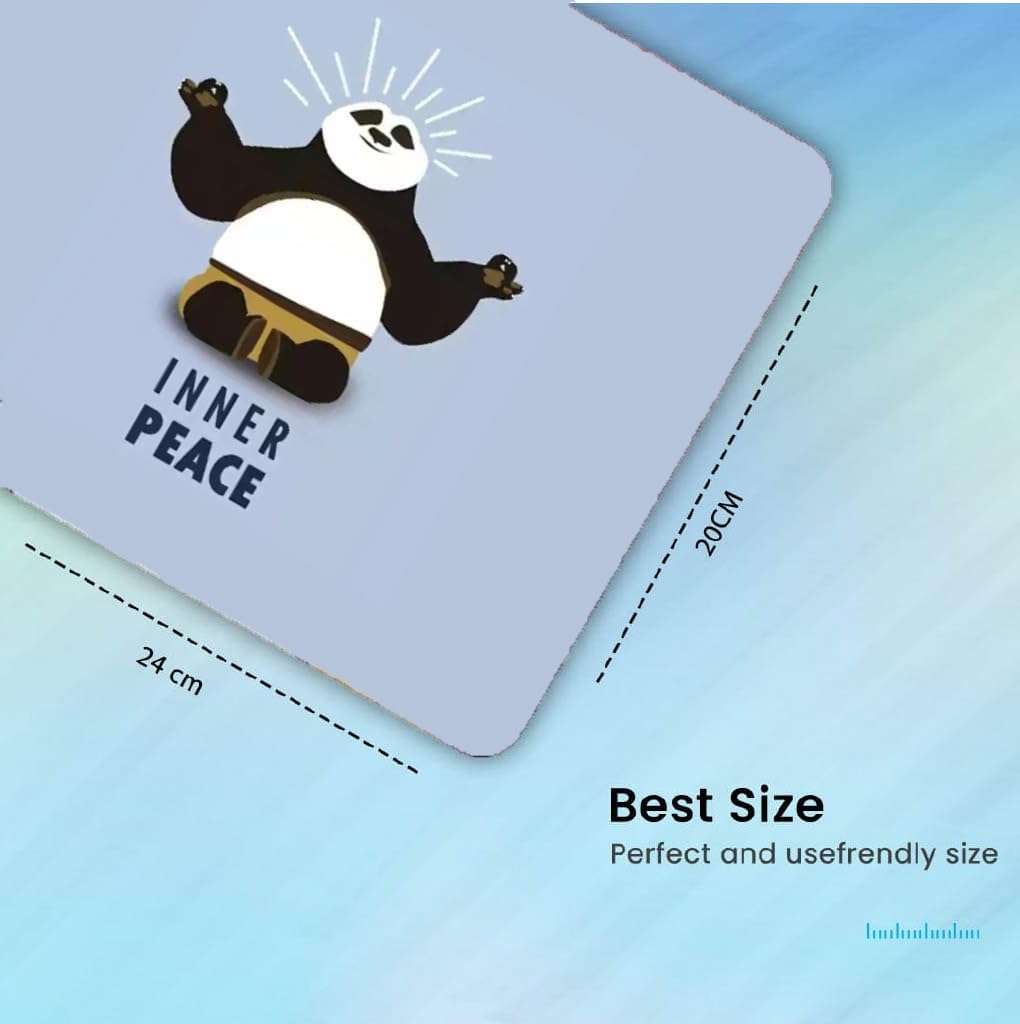 OUTFITQUE Cute Mouse Pad - Printed Mousepad with Anti-Slip Rubber Base & Smooth Mouse Control for Laptop, Gaming, Notepad, Desktops (Multi 2) 3