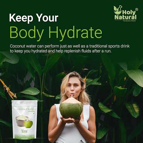 Holy Natural Spray Dried Coconut Water Powder 500gm | Energy Drink Powder, Immune Booster | Use For Coconut juice, Smoothie, Energy drink 6