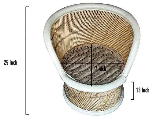 Pushkar Handicraft Exclusive Product Gunee Cane Bar Stool For Indoor/Outdoor Furnishings - 2 Pc(Multicolor) - Bamboo 2