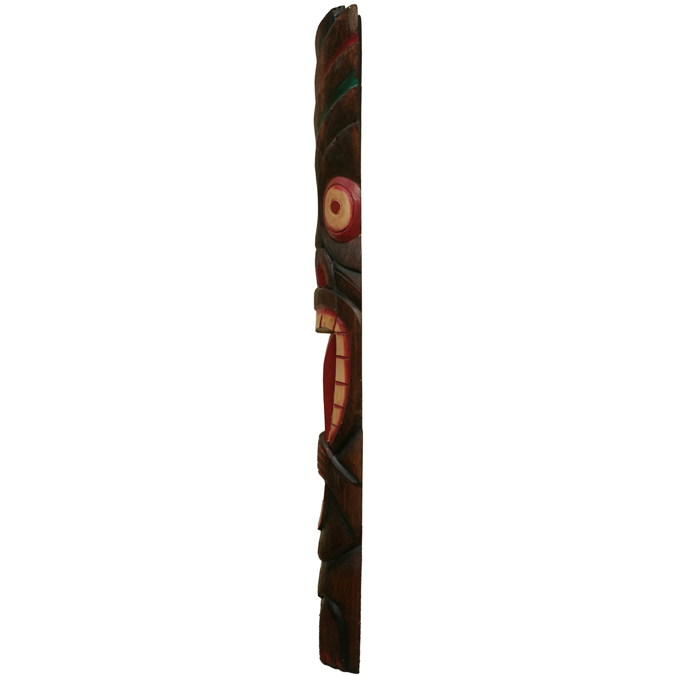 Forever Bamboo Tiki Mask Crazy Classic Tongue Outdoor Decoration 40" 4