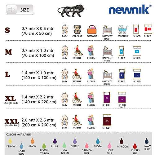 Cozymat Dry Sheet Quick Waterproof Breathable Bed Protector & Crib Sheet (Size: 140cm X 100cm) Sea Green, Large 5