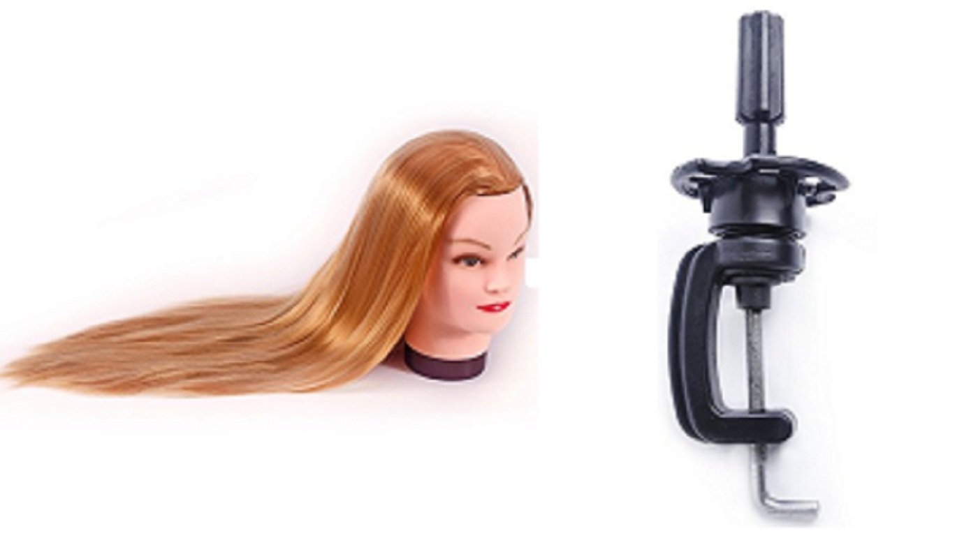 Fully Hair Dummy For Professional Parlour And Salon Use Mannequin Hair Dummy With Clamp Stand (M2) 1