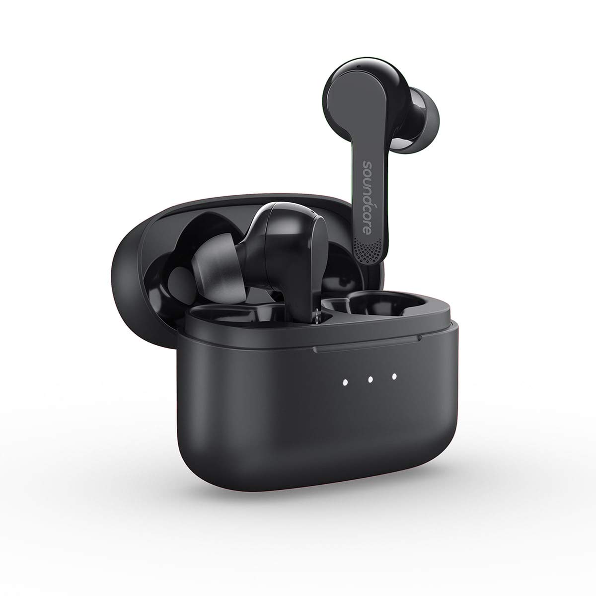 Soundcore Anker Liberty Air True-Wireless Earphones with Charging Case, Bluetooth 5, 20 Hour Battery Life, Touch Control Earbuds, Graphene Enhanced Sound, Noise-Cancelling Microphones, and Secure Fit 1