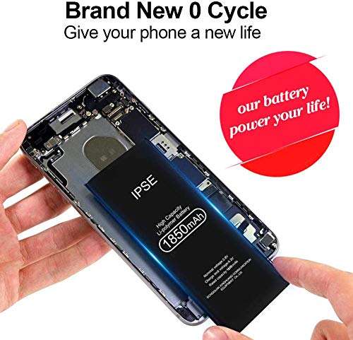 1850mah Battery for iPhone SE (Not Suitable for 5, 5S, 5C),Large Capacity, Polymer Lithium-ion Charging Cell, Equipped with A Full Set of Professional Maintenance Kits, Adhesives and Instructions 6