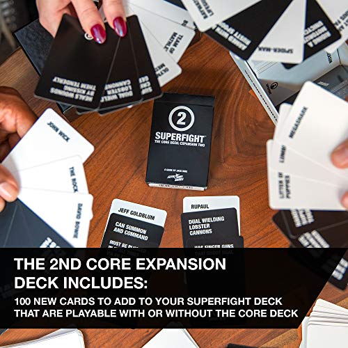 Skybound Superfight Core Expansion 2: 100 New Cards for The Game of Absurd Arguments | for Kids Teens Adults, 3 or More Players, Ages 8+ 5