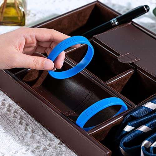 Fundraising For A Cause 50 Pack Periwinkle Silicone Bracelets - Adult Size 3